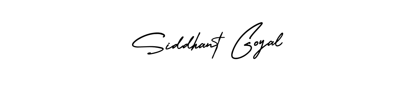 How to make Siddhant Goyal name signature. Use AmerikaSignatureDemo-Regular style for creating short signs online. This is the latest handwritten sign. Siddhant Goyal signature style 3 images and pictures png