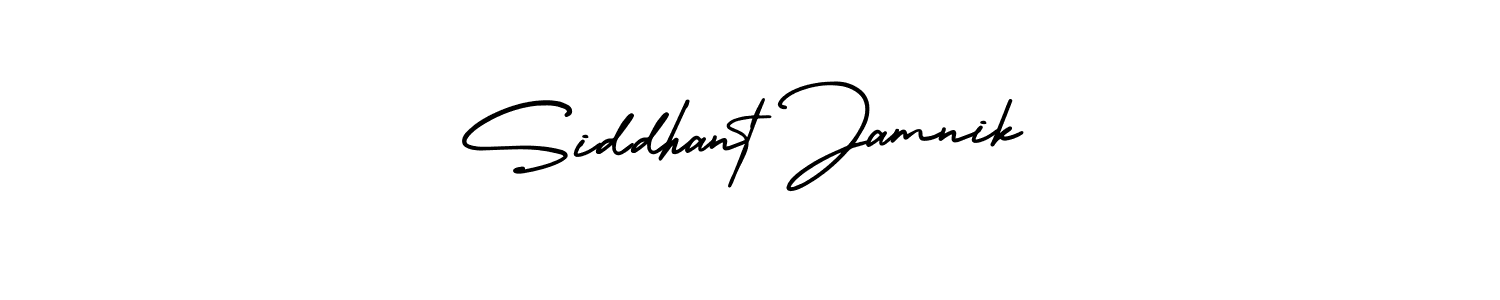 Design your own signature with our free online signature maker. With this signature software, you can create a handwritten (AmerikaSignatureDemo-Regular) signature for name Siddhant Jamnik. Siddhant Jamnik signature style 3 images and pictures png