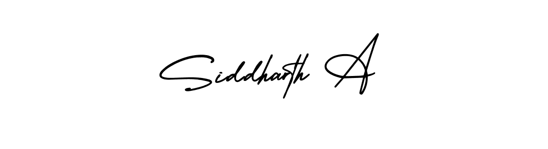 Use a signature maker to create a handwritten signature online. With this signature software, you can design (AmerikaSignatureDemo-Regular) your own signature for name Siddharth A. Siddharth A signature style 3 images and pictures png