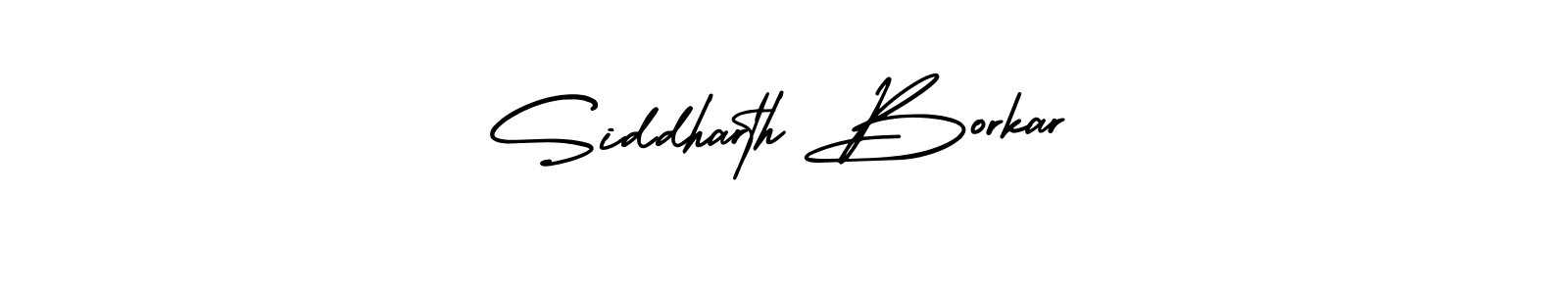 You should practise on your own different ways (AmerikaSignatureDemo-Regular) to write your name (Siddharth Borkar) in signature. don't let someone else do it for you. Siddharth Borkar signature style 3 images and pictures png