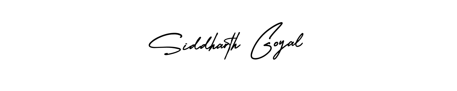 The best way (AmerikaSignatureDemo-Regular) to make a short signature is to pick only two or three words in your name. The name Siddharth Goyal include a total of six letters. For converting this name. Siddharth Goyal signature style 3 images and pictures png