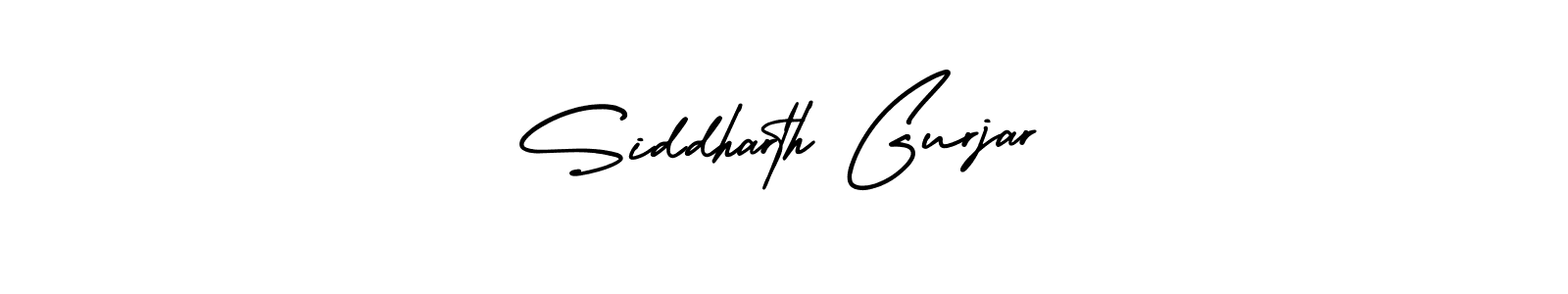 How to make Siddharth Gurjar signature? AmerikaSignatureDemo-Regular is a professional autograph style. Create handwritten signature for Siddharth Gurjar name. Siddharth Gurjar signature style 3 images and pictures png