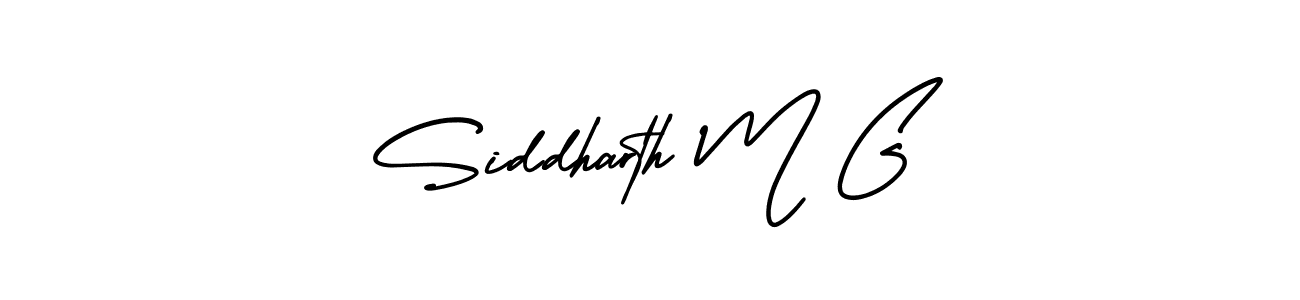 Make a beautiful signature design for name Siddharth M G. Use this online signature maker to create a handwritten signature for free. Siddharth M G signature style 3 images and pictures png