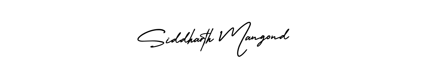 Create a beautiful signature design for name Siddharth Mangond. With this signature (AmerikaSignatureDemo-Regular) fonts, you can make a handwritten signature for free. Siddharth Mangond signature style 3 images and pictures png