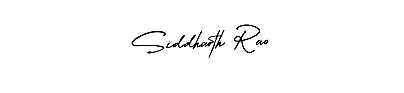 How to make Siddharth Rao name signature. Use AmerikaSignatureDemo-Regular style for creating short signs online. This is the latest handwritten sign. Siddharth Rao signature style 3 images and pictures png