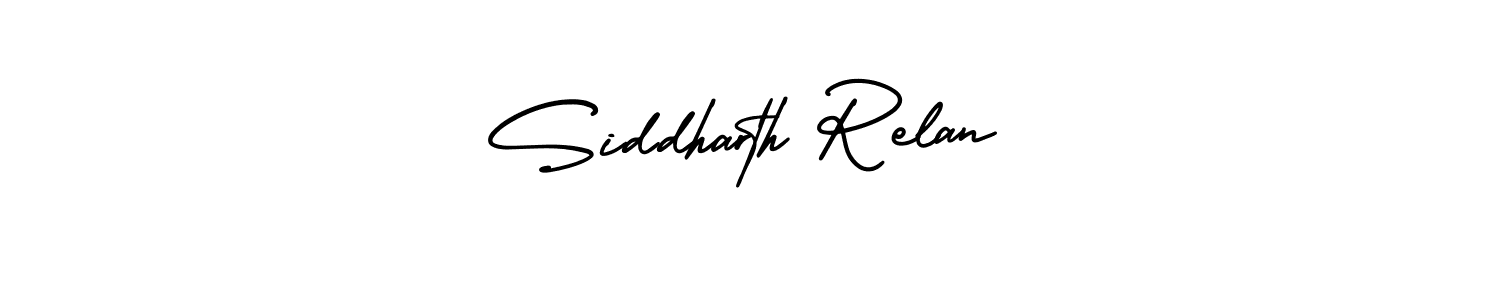 This is the best signature style for the Siddharth Relan name. Also you like these signature font (AmerikaSignatureDemo-Regular). Mix name signature. Siddharth Relan signature style 3 images and pictures png