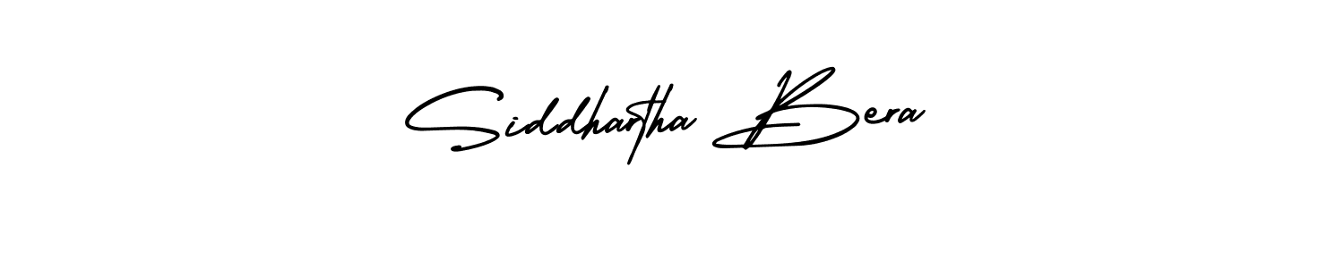 The best way (AmerikaSignatureDemo-Regular) to make a short signature is to pick only two or three words in your name. The name Siddhartha Bera include a total of six letters. For converting this name. Siddhartha Bera signature style 3 images and pictures png