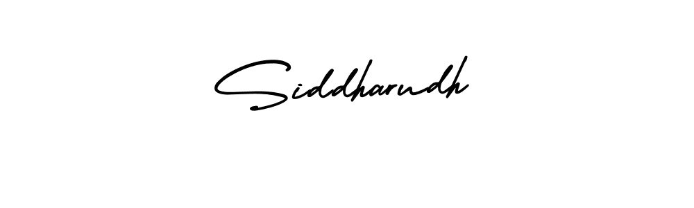 You should practise on your own different ways (AmerikaSignatureDemo-Regular) to write your name (Siddharudh) in signature. don't let someone else do it for you. Siddharudh signature style 3 images and pictures png