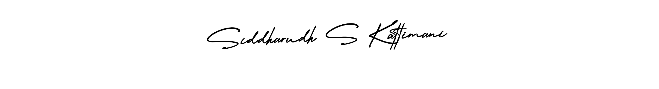 Design your own signature with our free online signature maker. With this signature software, you can create a handwritten (AmerikaSignatureDemo-Regular) signature for name Siddharudh S Kattimani. Siddharudh S Kattimani signature style 3 images and pictures png