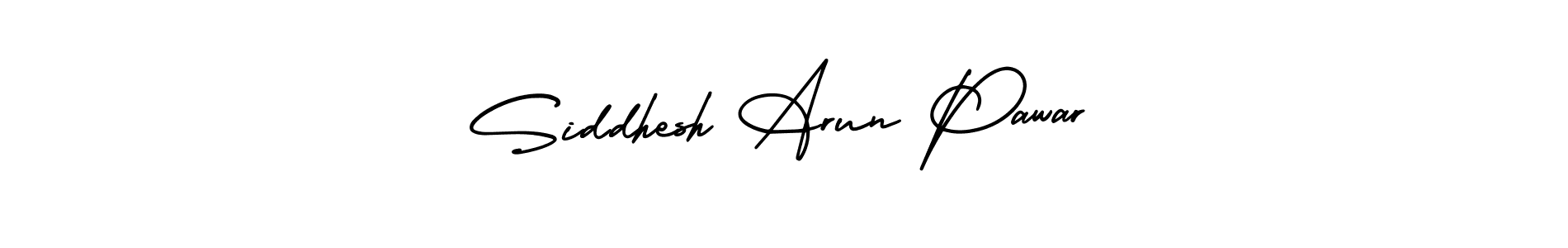 Use a signature maker to create a handwritten signature online. With this signature software, you can design (AmerikaSignatureDemo-Regular) your own signature for name Siddhesh Arun Pawar. Siddhesh Arun Pawar signature style 3 images and pictures png