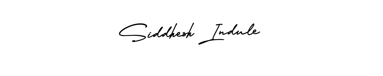 You should practise on your own different ways (AmerikaSignatureDemo-Regular) to write your name (Siddhesh Indule) in signature. don't let someone else do it for you. Siddhesh Indule signature style 3 images and pictures png