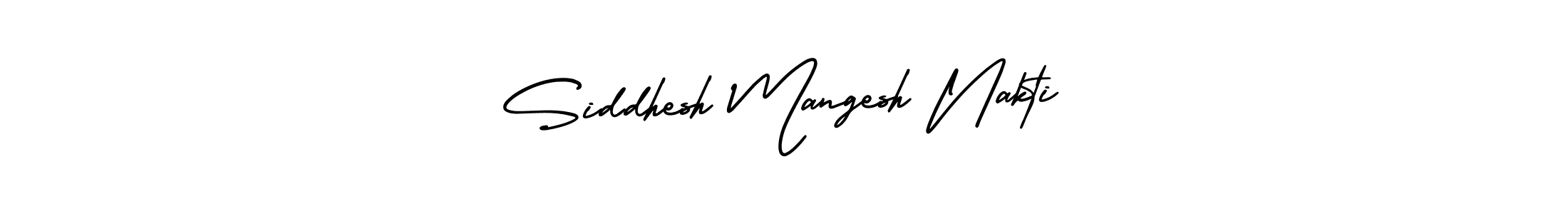 How to make Siddhesh Mangesh Nakti signature? AmerikaSignatureDemo-Regular is a professional autograph style. Create handwritten signature for Siddhesh Mangesh Nakti name. Siddhesh Mangesh Nakti signature style 3 images and pictures png