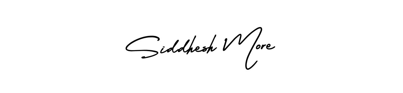 Design your own signature with our free online signature maker. With this signature software, you can create a handwritten (AmerikaSignatureDemo-Regular) signature for name Siddhesh More. Siddhesh More signature style 3 images and pictures png