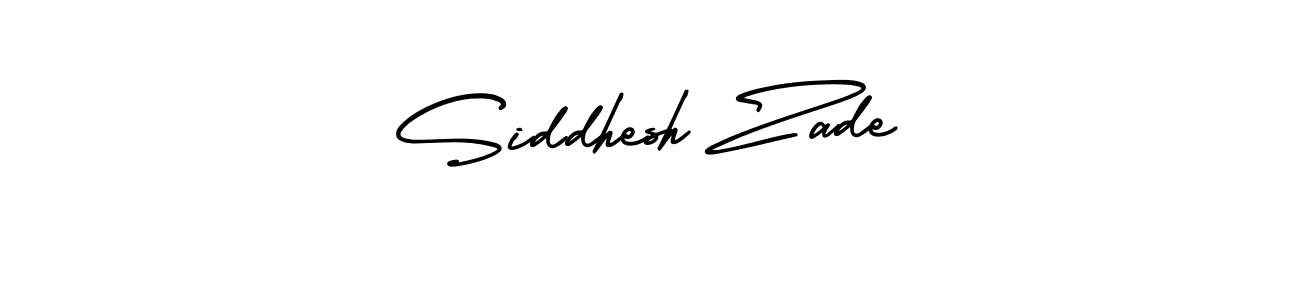Design your own signature with our free online signature maker. With this signature software, you can create a handwritten (AmerikaSignatureDemo-Regular) signature for name Siddhesh Zade. Siddhesh Zade signature style 3 images and pictures png