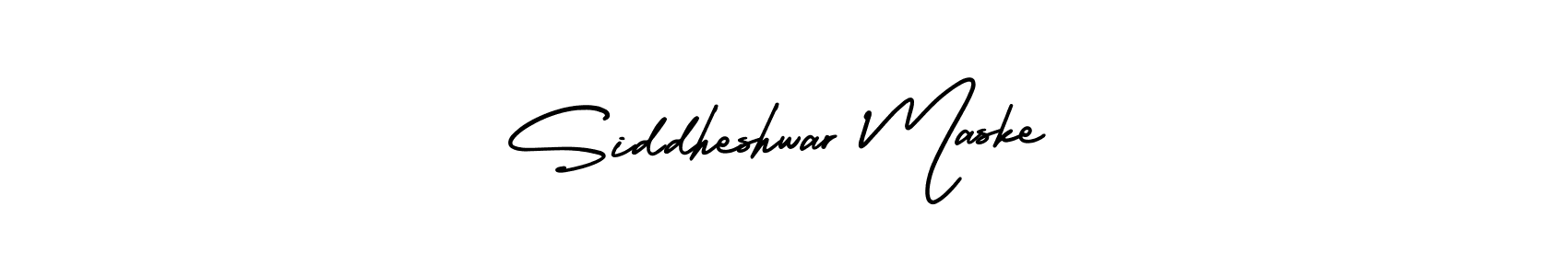 AmerikaSignatureDemo-Regular is a professional signature style that is perfect for those who want to add a touch of class to their signature. It is also a great choice for those who want to make their signature more unique. Get Siddheshwar Maske name to fancy signature for free. Siddheshwar Maske signature style 3 images and pictures png