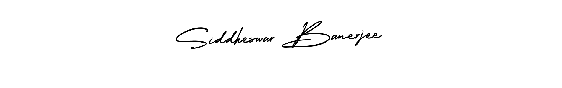 Design your own signature with our free online signature maker. With this signature software, you can create a handwritten (AmerikaSignatureDemo-Regular) signature for name Siddheswar Banerjee. Siddheswar Banerjee signature style 3 images and pictures png