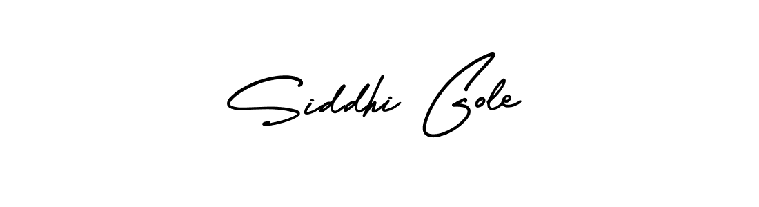 How to make Siddhi Gole name signature. Use AmerikaSignatureDemo-Regular style for creating short signs online. This is the latest handwritten sign. Siddhi Gole signature style 3 images and pictures png