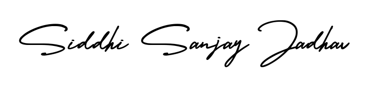 Try this chic Siddhi Sanjay Jadhav handwritten sign style. Using AmerikaSignatureDemo-Regular font elements, it gives your name a sleek, memorable identity. Siddhi Sanjay Jadhav signature style 3 images and pictures png