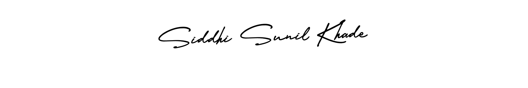 Create a beautiful signature design for name Siddhi Sunil Khade. With this signature (AmerikaSignatureDemo-Regular) fonts, you can make a handwritten signature for free. Siddhi Sunil Khade signature style 3 images and pictures png