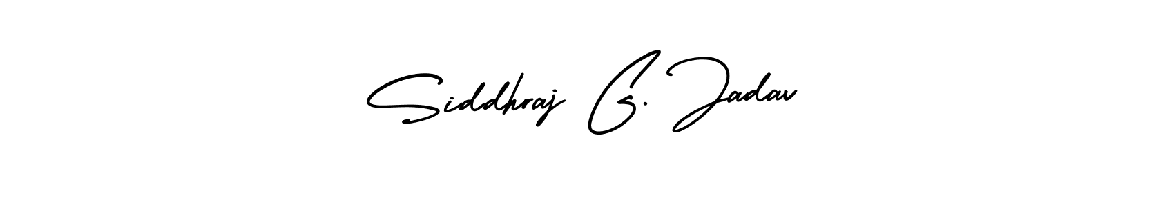 Siddhraj G. Jadav stylish signature style. Best Handwritten Sign (AmerikaSignatureDemo-Regular) for my name. Handwritten Signature Collection Ideas for my name Siddhraj G. Jadav. Siddhraj G. Jadav signature style 3 images and pictures png