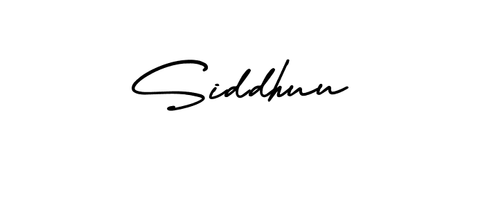 Create a beautiful signature design for name Siddhuu. With this signature (AmerikaSignatureDemo-Regular) fonts, you can make a handwritten signature for free. Siddhuu signature style 3 images and pictures png