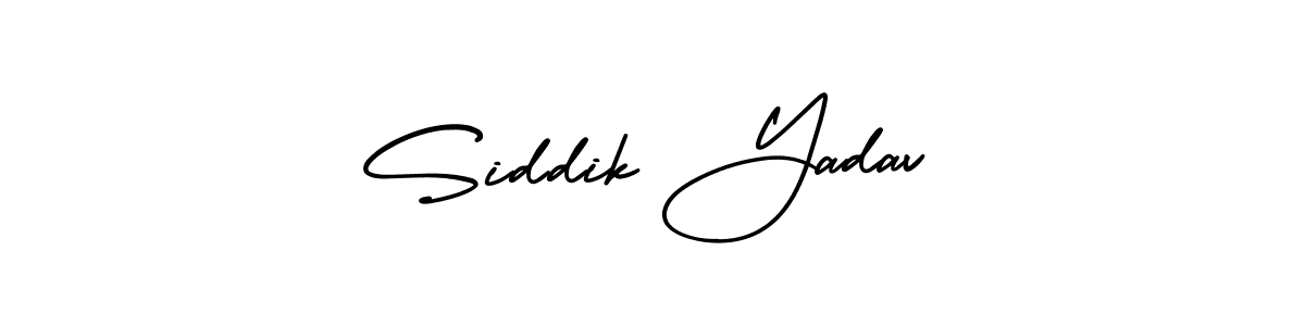 Similarly AmerikaSignatureDemo-Regular is the best handwritten signature design. Signature creator online .You can use it as an online autograph creator for name Siddik Yadav. Siddik Yadav signature style 3 images and pictures png