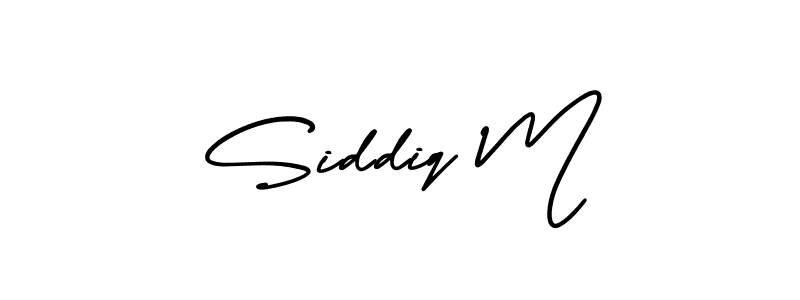 How to Draw Siddiq M signature style? AmerikaSignatureDemo-Regular is a latest design signature styles for name Siddiq M. Siddiq M signature style 3 images and pictures png