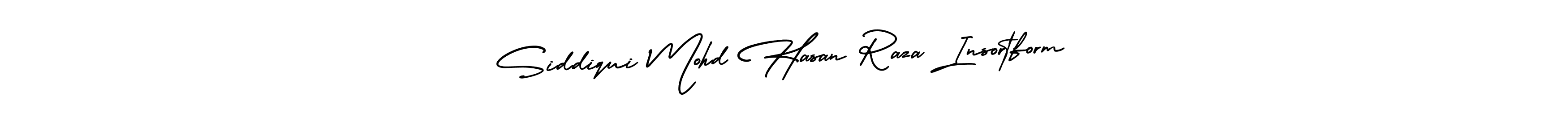 Siddiqui Mohd Hasan Raza Insortform stylish signature style. Best Handwritten Sign (AmerikaSignatureDemo-Regular) for my name. Handwritten Signature Collection Ideas for my name Siddiqui Mohd Hasan Raza Insortform. Siddiqui Mohd Hasan Raza Insortform signature style 3 images and pictures png