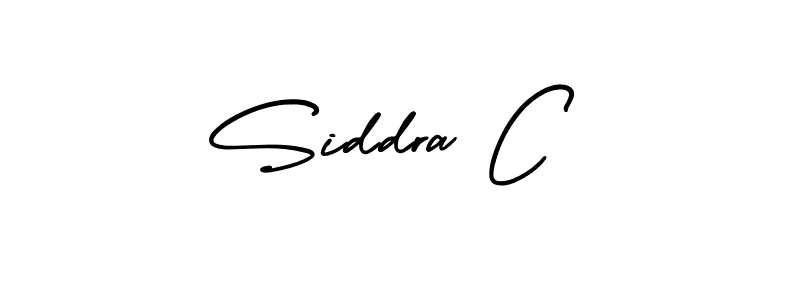 Siddra C stylish signature style. Best Handwritten Sign (AmerikaSignatureDemo-Regular) for my name. Handwritten Signature Collection Ideas for my name Siddra C. Siddra C signature style 3 images and pictures png