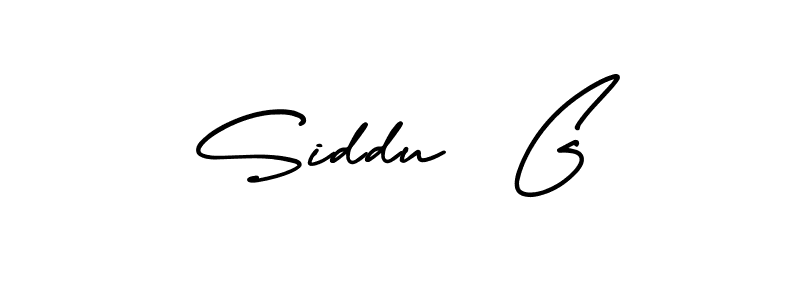 Design your own signature with our free online signature maker. With this signature software, you can create a handwritten (AmerikaSignatureDemo-Regular) signature for name Siddu  G. Siddu  G signature style 3 images and pictures png