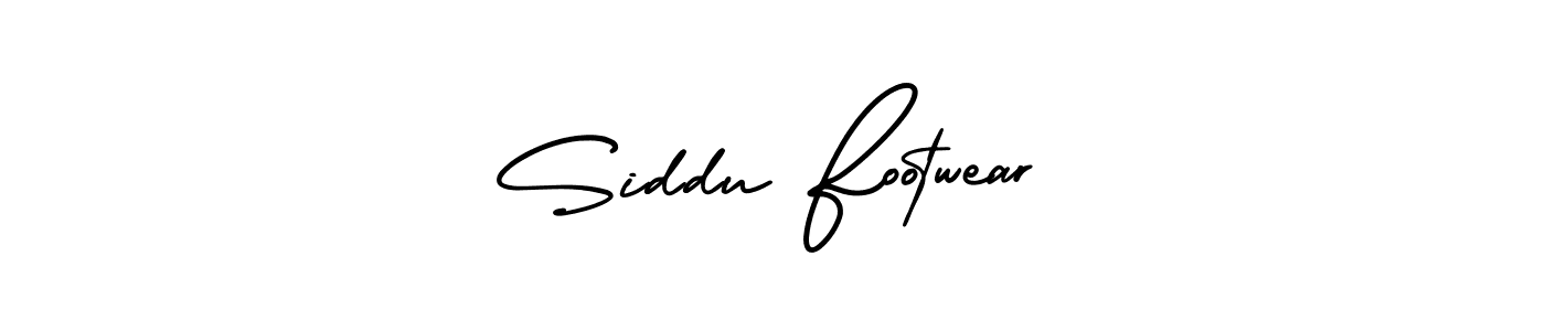 How to make Siddu Footwear name signature. Use AmerikaSignatureDemo-Regular style for creating short signs online. This is the latest handwritten sign. Siddu Footwear signature style 3 images and pictures png