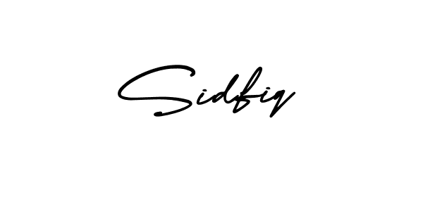 How to make Sidfiq name signature. Use AmerikaSignatureDemo-Regular style for creating short signs online. This is the latest handwritten sign. Sidfiq signature style 3 images and pictures png