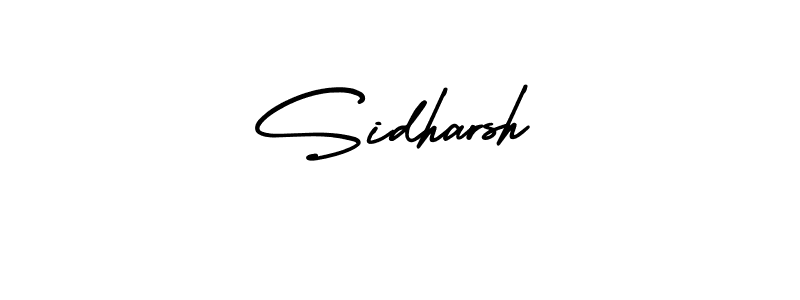 The best way (AmerikaSignatureDemo-Regular) to make a short signature is to pick only two or three words in your name. The name Sidharsh include a total of six letters. For converting this name. Sidharsh signature style 3 images and pictures png