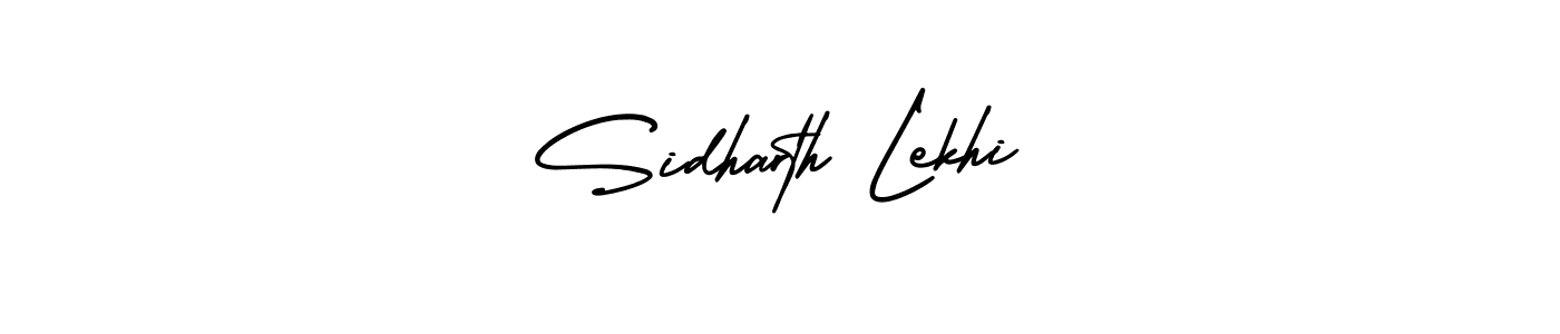 How to make Sidharth Lekhi name signature. Use AmerikaSignatureDemo-Regular style for creating short signs online. This is the latest handwritten sign. Sidharth Lekhi signature style 3 images and pictures png