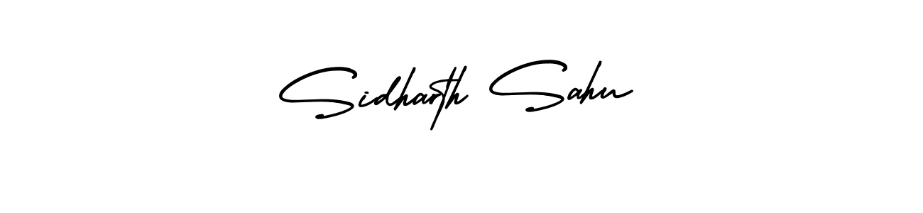 You should practise on your own different ways (AmerikaSignatureDemo-Regular) to write your name (Sidharth Sahu) in signature. don't let someone else do it for you. Sidharth Sahu signature style 3 images and pictures png