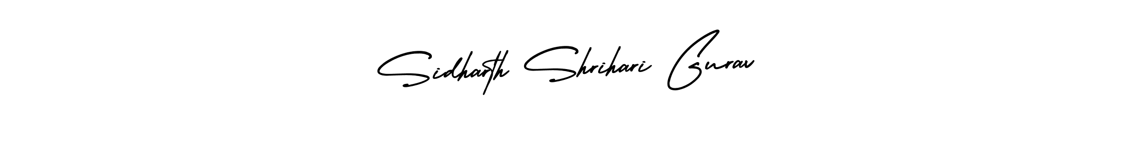 You should practise on your own different ways (AmerikaSignatureDemo-Regular) to write your name (Sidharth Shrihari Gurav) in signature. don't let someone else do it for you. Sidharth Shrihari Gurav signature style 3 images and pictures png