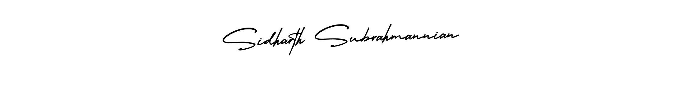 AmerikaSignatureDemo-Regular is a professional signature style that is perfect for those who want to add a touch of class to their signature. It is also a great choice for those who want to make their signature more unique. Get Sidharth Subrahmannian name to fancy signature for free. Sidharth Subrahmannian signature style 3 images and pictures png