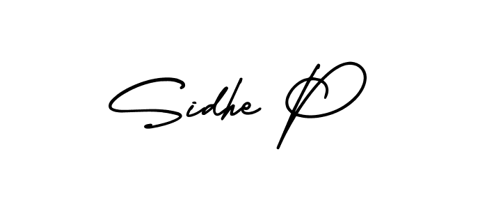 How to Draw Sidhe P signature style? AmerikaSignatureDemo-Regular is a latest design signature styles for name Sidhe P. Sidhe P signature style 3 images and pictures png