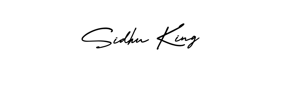 Make a beautiful signature design for name Sidhu King. With this signature (AmerikaSignatureDemo-Regular) style, you can create a handwritten signature for free. Sidhu King signature style 3 images and pictures png