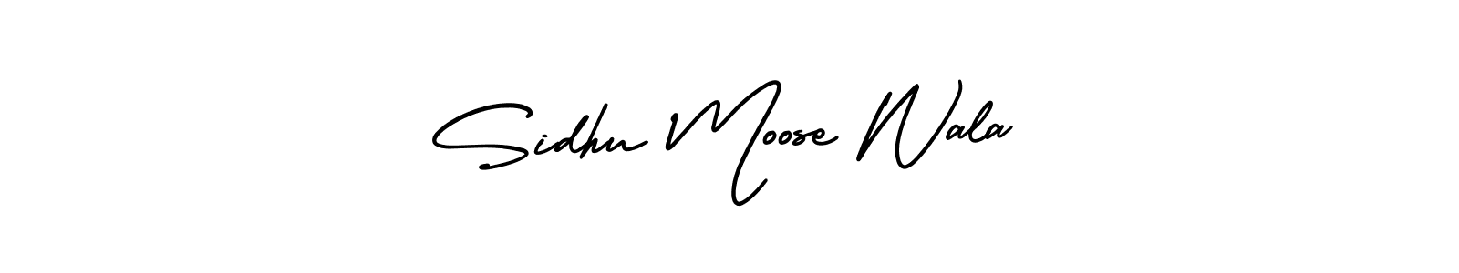 Sidhu Moose Wala stylish signature style. Best Handwritten Sign (AmerikaSignatureDemo-Regular) for my name. Handwritten Signature Collection Ideas for my name Sidhu Moose Wala. Sidhu Moose Wala signature style 3 images and pictures png