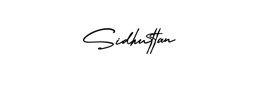It looks lik you need a new signature style for name Sidhuttan. Design unique handwritten (AmerikaSignatureDemo-Regular) signature with our free signature maker in just a few clicks. Sidhuttan signature style 3 images and pictures png