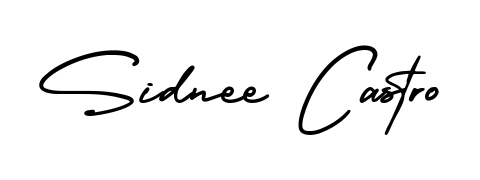 Master the art of signing with Sidnee Castro written in fluent AmerikaSignatureDemo-Regular script. A great template to practice and refine your handwriting. Sidnee Castro signature style 3 images and pictures png