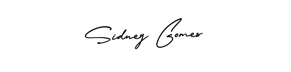 AmerikaSignatureDemo-Regular is a professional signature style that is perfect for those who want to add a touch of class to their signature. It is also a great choice for those who want to make their signature more unique. Get Sidney Gomes name to fancy signature for free. Sidney Gomes signature style 3 images and pictures png