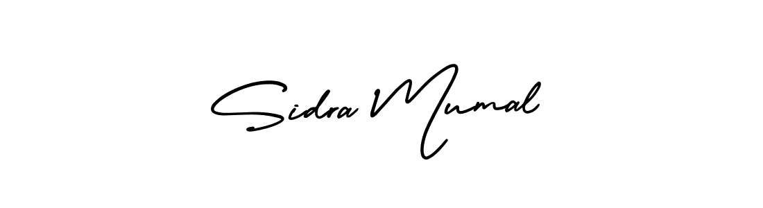 AmerikaSignatureDemo-Regular is a professional signature style that is perfect for those who want to add a touch of class to their signature. It is also a great choice for those who want to make their signature more unique. Get Sidra Mumal name to fancy signature for free. Sidra Mumal signature style 3 images and pictures png