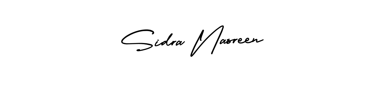 Design your own signature with our free online signature maker. With this signature software, you can create a handwritten (AmerikaSignatureDemo-Regular) signature for name Sidra Nasreen. Sidra Nasreen signature style 3 images and pictures png