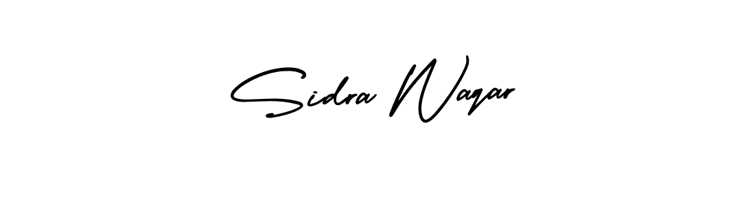 Use a signature maker to create a handwritten signature online. With this signature software, you can design (AmerikaSignatureDemo-Regular) your own signature for name Sidra Waqar. Sidra Waqar signature style 3 images and pictures png