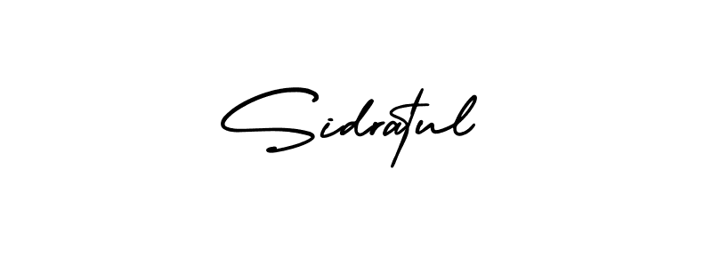 Sidratul stylish signature style. Best Handwritten Sign (AmerikaSignatureDemo-Regular) for my name. Handwritten Signature Collection Ideas for my name Sidratul. Sidratul signature style 3 images and pictures png