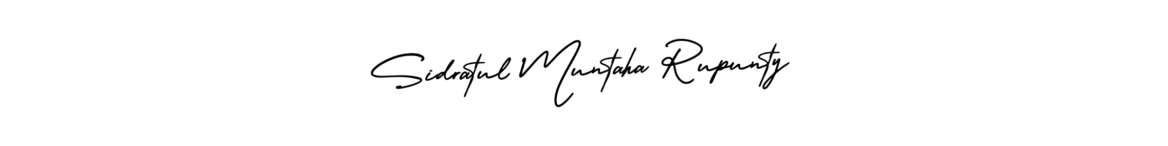 Create a beautiful signature design for name Sidratul Muntaha Rupunty. With this signature (AmerikaSignatureDemo-Regular) fonts, you can make a handwritten signature for free. Sidratul Muntaha Rupunty signature style 3 images and pictures png