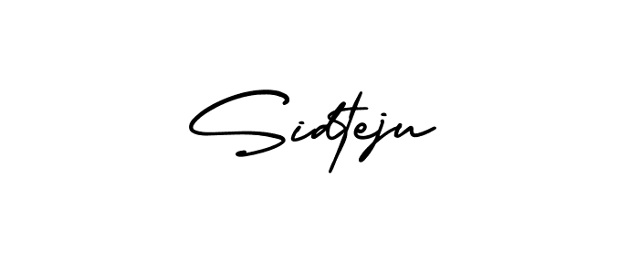 Design your own signature with our free online signature maker. With this signature software, you can create a handwritten (AmerikaSignatureDemo-Regular) signature for name Sidteju. Sidteju signature style 3 images and pictures png