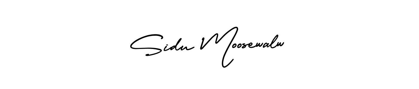 Best and Professional Signature Style for Sidu Moosewalw. AmerikaSignatureDemo-Regular Best Signature Style Collection. Sidu Moosewalw signature style 3 images and pictures png